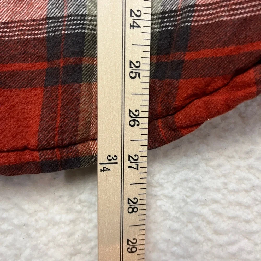 Coleman Shirt Jacket Mens S Red Plaid Quilted Lined‎ Flannel Shacket Button Up